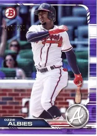 2019 Bowman - Purple #96 - Ozzie Albies - Atlanta Braves