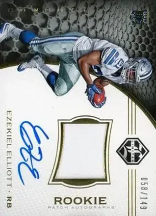 2016 Panini Limited #123 - Ezekiel Elliott - Dallas Cowboys