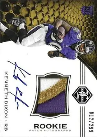 2016 Panini Limited #136 - Kenneth Dixon - Baltimore Ravens
