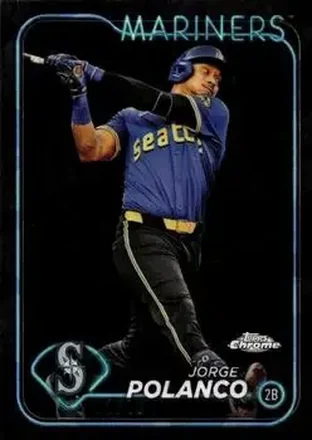 2024 Topps Chrome Update Sapphire Edition - Black Sapphire #USCS230 - Jorge Polanco - Seattle Mariners
