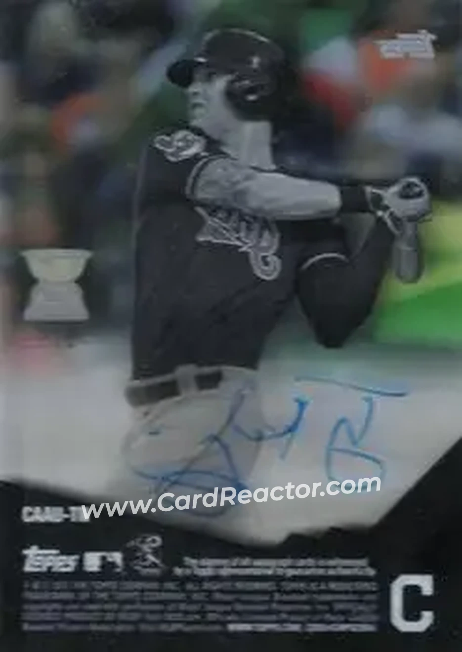 2017 Topps Clearly Authentic - Green #CAAU-TN - Tyler Naquin - Cleveland Indians - Back 2017 Topps Clearly Authentic - Green #CAAU-TN - Tyler Naquin - Cleveland Indians - Back