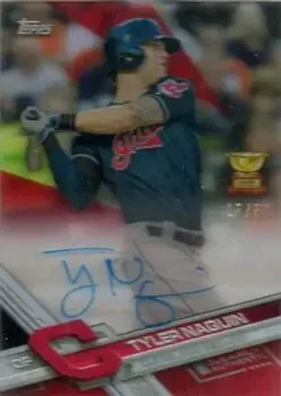 2017 Topps Clearly Authentic - Red #CAAU-TN - Tyler Naquin - Cleveland Indians