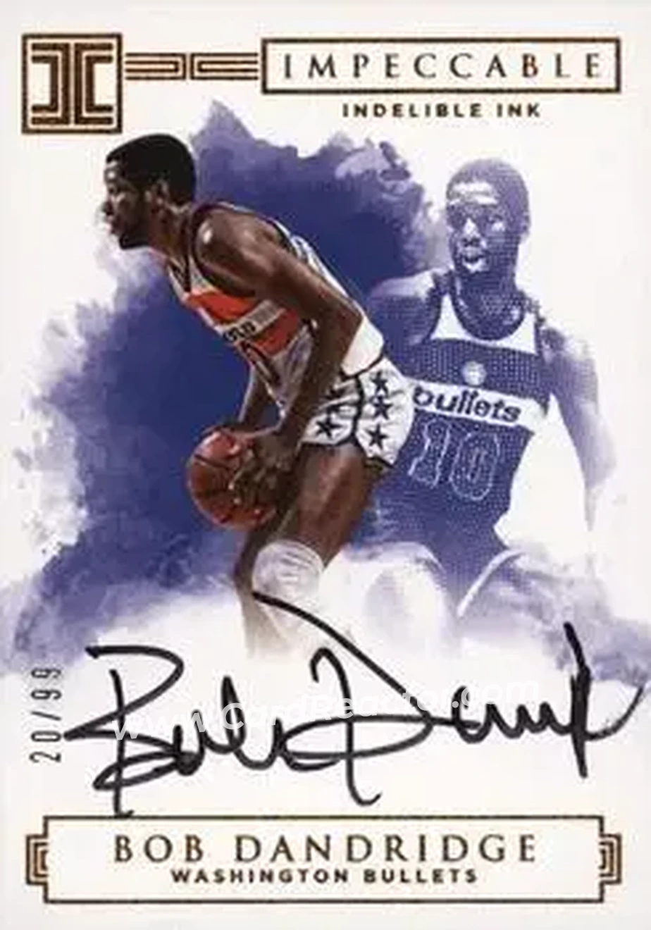 2016-17 Panini Impeccable - Indelible Ink #II-BD - Bob Dandridge - Washington Bullets - Front