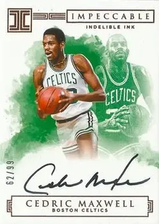 2016-17 Panini Impeccable - Indelible Ink #II-CM - Cedric Maxwell - Boston Celtics