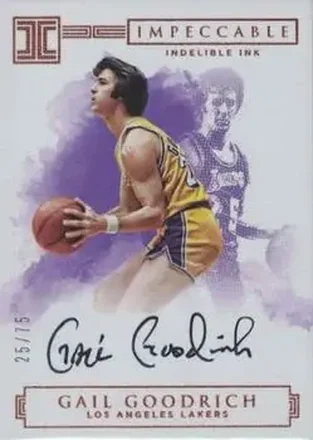 2016-17 Panini Impeccable - Indelible Ink #II-GG - Gail Goodrich - Los Angeles Lakers