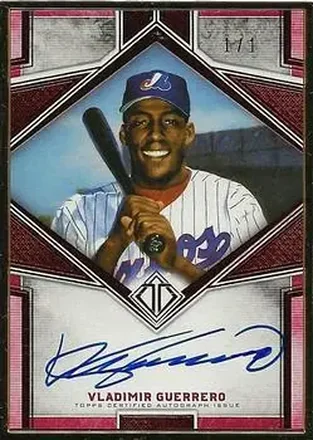 2019 Topps Transcendent Collection - Transcendent Autographs Red #TCA-VGS - Vladimir Guerrero - Montreal Expos