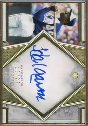 2019 Topps Transcendent Collection - Transcendent Image Variation Autographs #TCVA-HA - Hank Aaron - Atlanta Braves