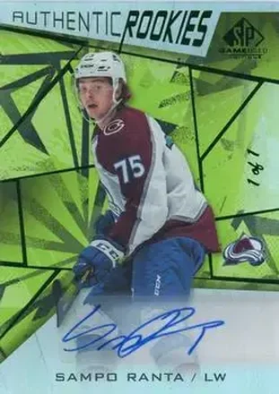 2021-22 SP Game Used - Green Fragment #167 - Sampo Ranta - Colorado Avalanche
