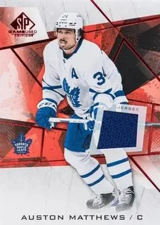 2021-22 SP Game Used - Red Jersey #3 - Auston Matthews - Toronto Maple Leafs