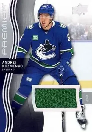 2023-24 Upper Deck Premier - Memorabilia Jersey #19 - Andrei Kuzmenko - Vancouver Canucks