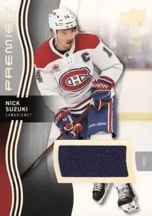 2023-24 Upper Deck Premier - Memorabilia Jersey #25 - Nick Suzuki - Montreal Canadiens