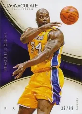 2013-14 Panini Immaculate Collection #24 - Shaquille O'Neal - Los Angeles Lakers