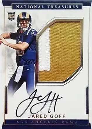 2016 Panini National Treasures #101 - Jared Goff - Los Angeles Rams