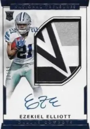 2016 Panini National Treasures #104 - Ezekiel Elliott - Dallas Cowboys