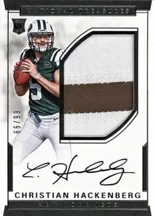 2016 Panini National Treasures #114 - Christian Hackenberg - New York Jets