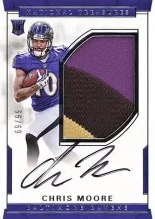 2016 Panini National Treasures #123 - Chris Moore - Baltimore Ravens