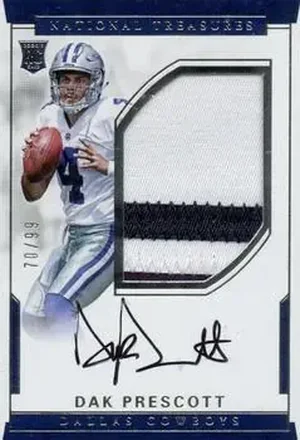2016 Panini National Treasures #130 - Dak Prescott - Dallas Cowboys