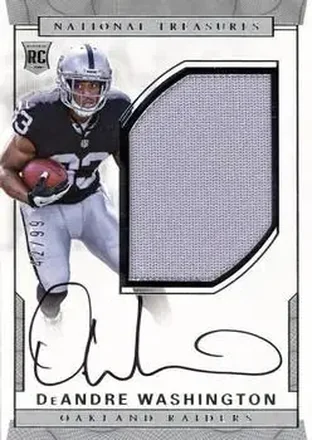 2016 Panini National Treasures #133 - DeAndre Washington - Oakland Raiders