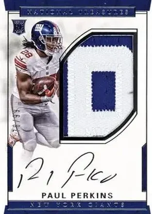 2016 Panini National Treasures #134 - Paul Perkins - New York Giants