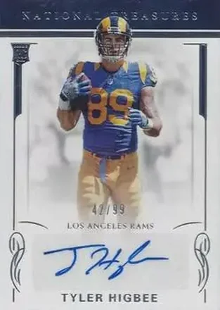 2016 Panini National Treasures #158 - Tyler Higbee - Los Angeles Rams