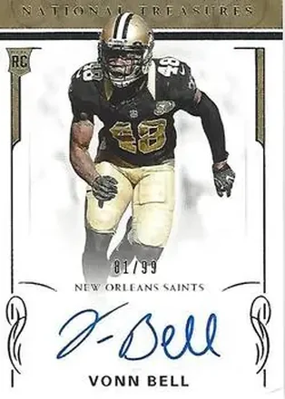 2016 Panini National Treasures #182 - Vonn Bell - New Orleans Saints
