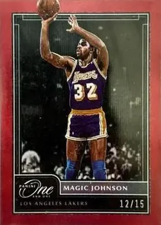 2020-21 Panini One and One - Red #159 - Magic Johnson - Los Angeles Lakers