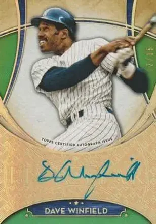2017 Topps Five Star - Base Autograph Green #FSA-DW - Dave Winfield - New York Yankees
