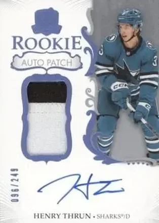 2023-24 Upper Deck The Cup #103 - Henry Thrun - San Jose Sharks