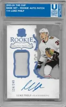 2023-24 Upper Deck The Cup #114 - Luke Philp - Chicago Blackhawks