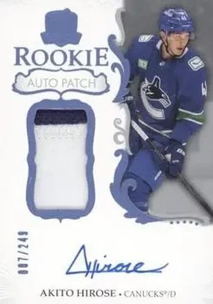 2023-24 Upper Deck The Cup #164 - Akito Hirose - Vancouver Canucks