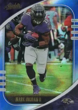 2020 Panini Absolute - Blue Diamonds #86 - Mark Ingram II - Baltimore Ravens