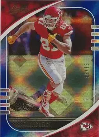 2020 Panini Absolute - Blue Diamonds #98 - Travis Kelce - Kansas City Chiefs