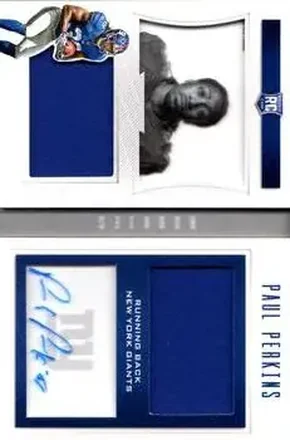 2016 Panini Playbook #132 - Paul Perkins - New York Giants
