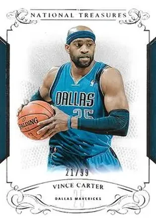 2013-14 Panini National Treasures #25 - Vince Carter - Dallas Mavericks