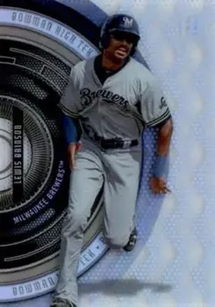 2017 Bowman High Tek - Pattern 9 - Diamond Dots #BHT-LB - Lewis Brinson - Milwaukee Brewers