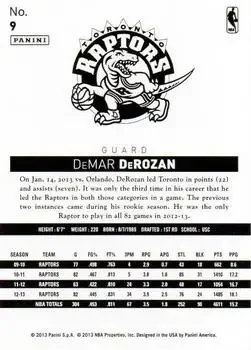 Back of DeMar DeRozan
