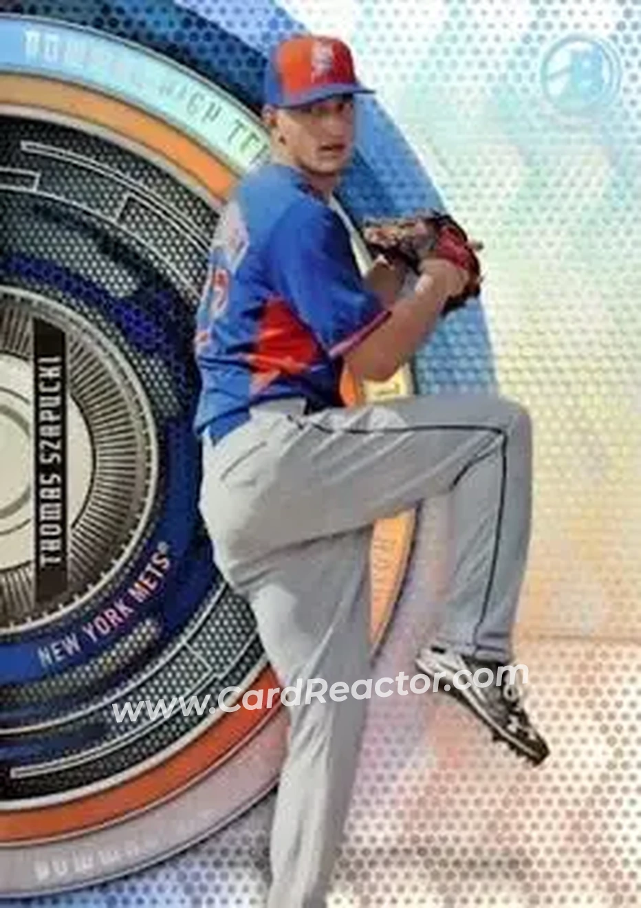 2017 Bowman High Tek - Pattern 9 - Diamond Dots #BHT-TS - Thomas Szapucki - New York Mets - Front 2017 Bowman High Tek - Pattern 9 - Diamond Dots #BHT-TS - Thomas Szapucki - New York Mets - Front