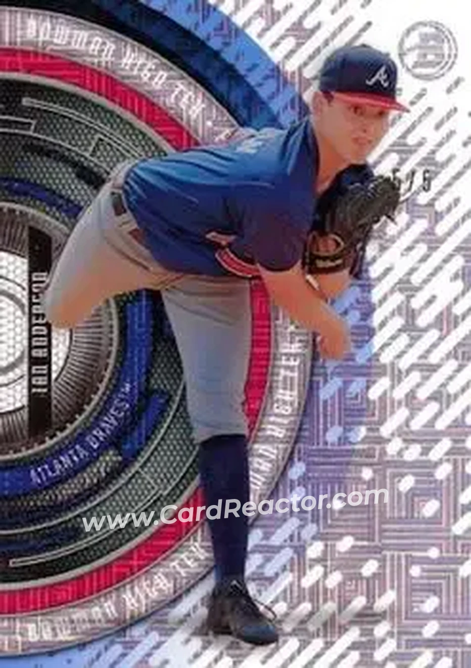 2017 Bowman High Tek - Pattern 10 - Mojo Diffractor #BHT-IA - Ian Anderson - Atlanta Braves - Front 2017 Bowman High Tek - Pattern 10 - Mojo Diffractor #BHT-IA - Ian Anderson - Atlanta Braves - Front