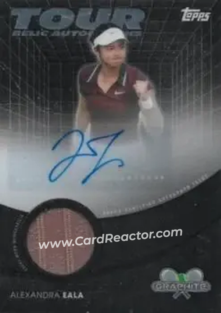 2026 Topps Graphite - Tour Relic Autographs #TRA-AEA - Alexandra Eala - Front