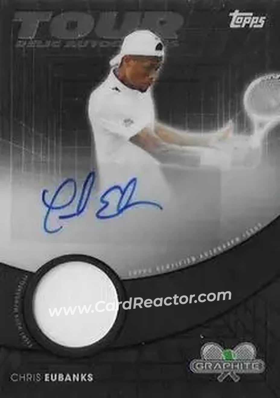 2026 Topps Graphite - Tour Relic Autographs #TRA-CES - Chris Eubanks - Front
