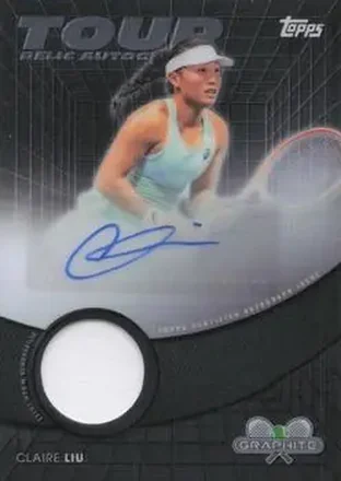 2026 Topps Graphite #TRA-CLU Tour Relic Autographs Claire Liu
