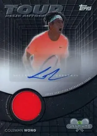2026 Topps Graphite #TRA-CWG Tour Relic Autographs Coleman Wong