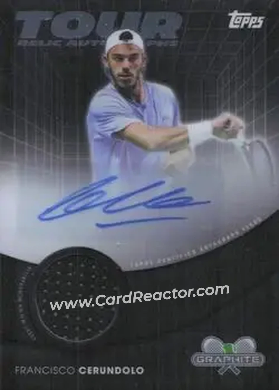 2026 Topps Graphite - Tour Relic Autographs #TRA-FCO - Francisco Cerundolo - Front