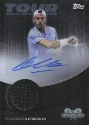 2026 Topps Graphite #TRA-FCO Tour Relic Autographs Francisco Cerundolo