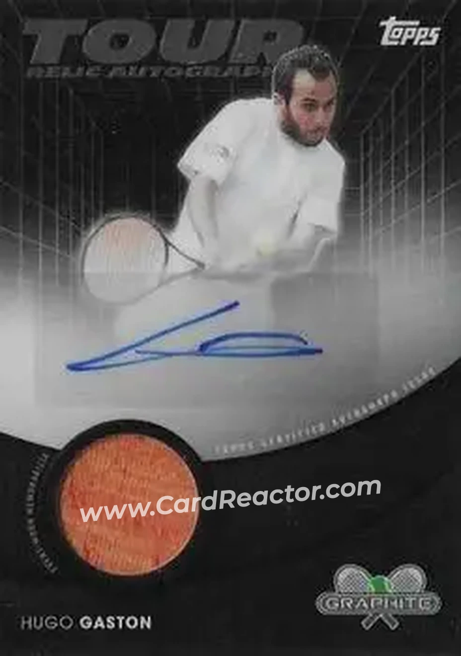 2026 Topps Graphite - Tour Relic Autographs #TRA-HGN - Hugo Gaston - Front