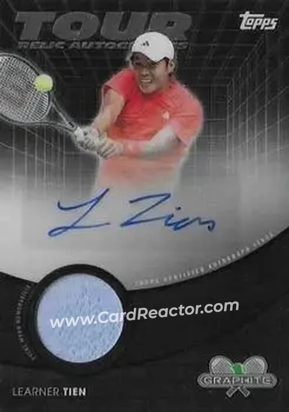 2026 Topps Graphite - Tour Relic Autographs #TRA-LTN - Learner Tien - Front