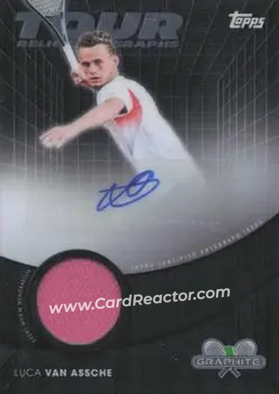 2026 Topps Graphite - Tour Relic Autographs #TRA-LVA - Luca Van Assche - Front