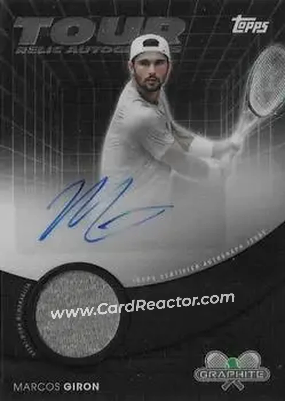 2026 Topps Graphite - Tour Relic Autographs #TRA-MGN - Marcos Giron - Front