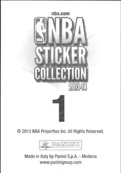 Back of Card #1