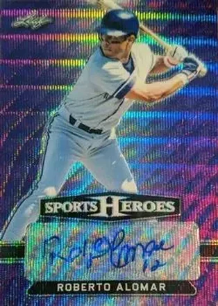 2018 Leaf Metal Sports Heroes - Purple Wave #BA-RA1 - Roberto Alomar